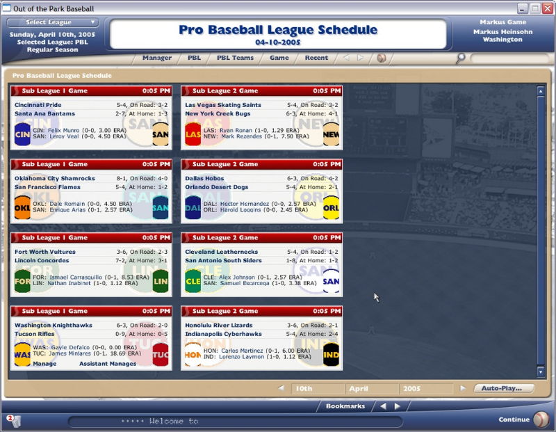 Out of the Park Baseball 2006 - screenshot 5