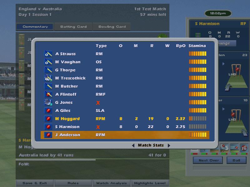 International Cricket Captain: Ashes Year 2005 - screenshot 1