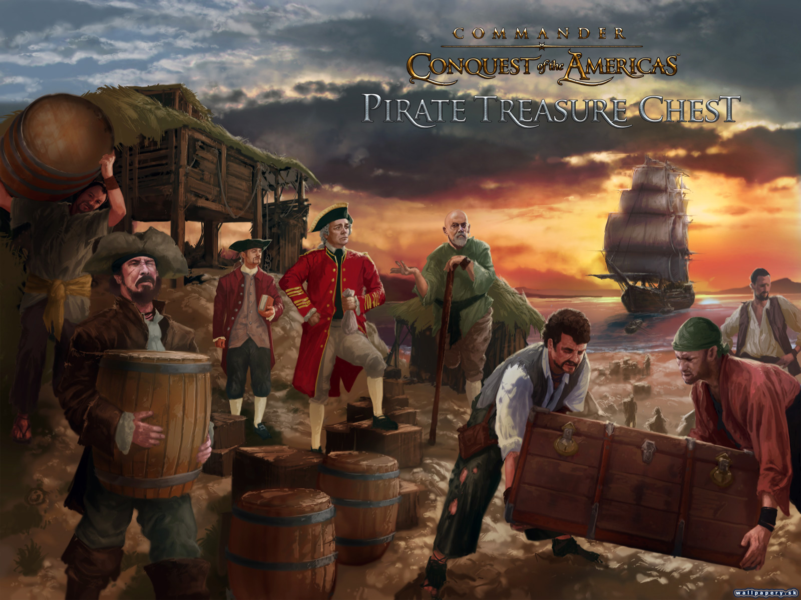 Commander: Conquest of the Americas: Pirate Treasure Chest - wallpaper 3