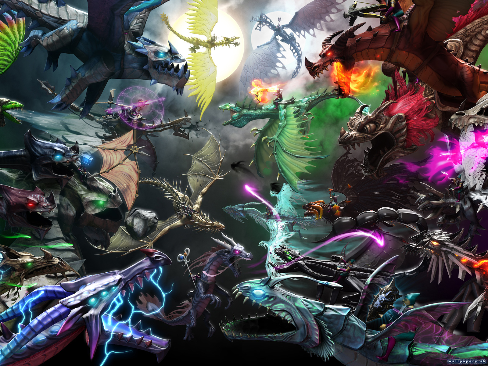 Dragons and Titans - wallpaper 2